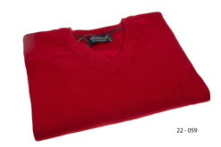 Trui V-hals VH18-220059 Kersen Rood